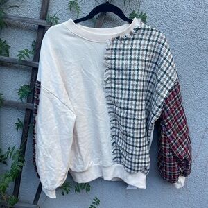 Storets Claire Patchwork Top Sweater New with Tags!